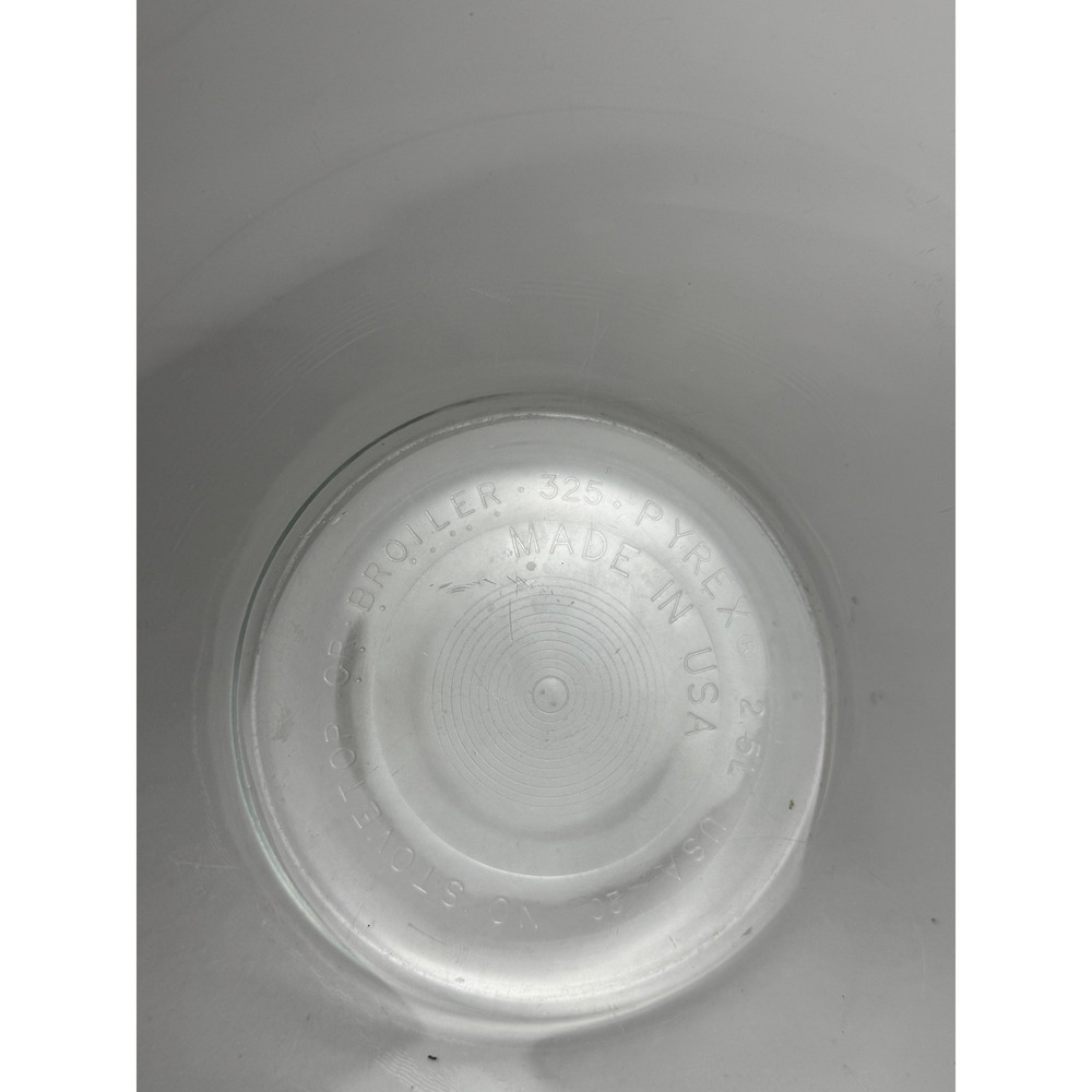 Pyrex Glass Mixing Bowl 325 2.5L Clear Made in USA Oven Broiler Safe - Picture 6 of 6